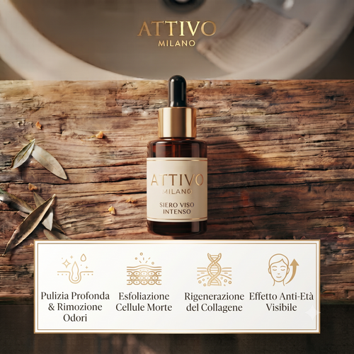 ATTIVO Siero Anti-Età — Retinolo & Vitamina C per Uomini