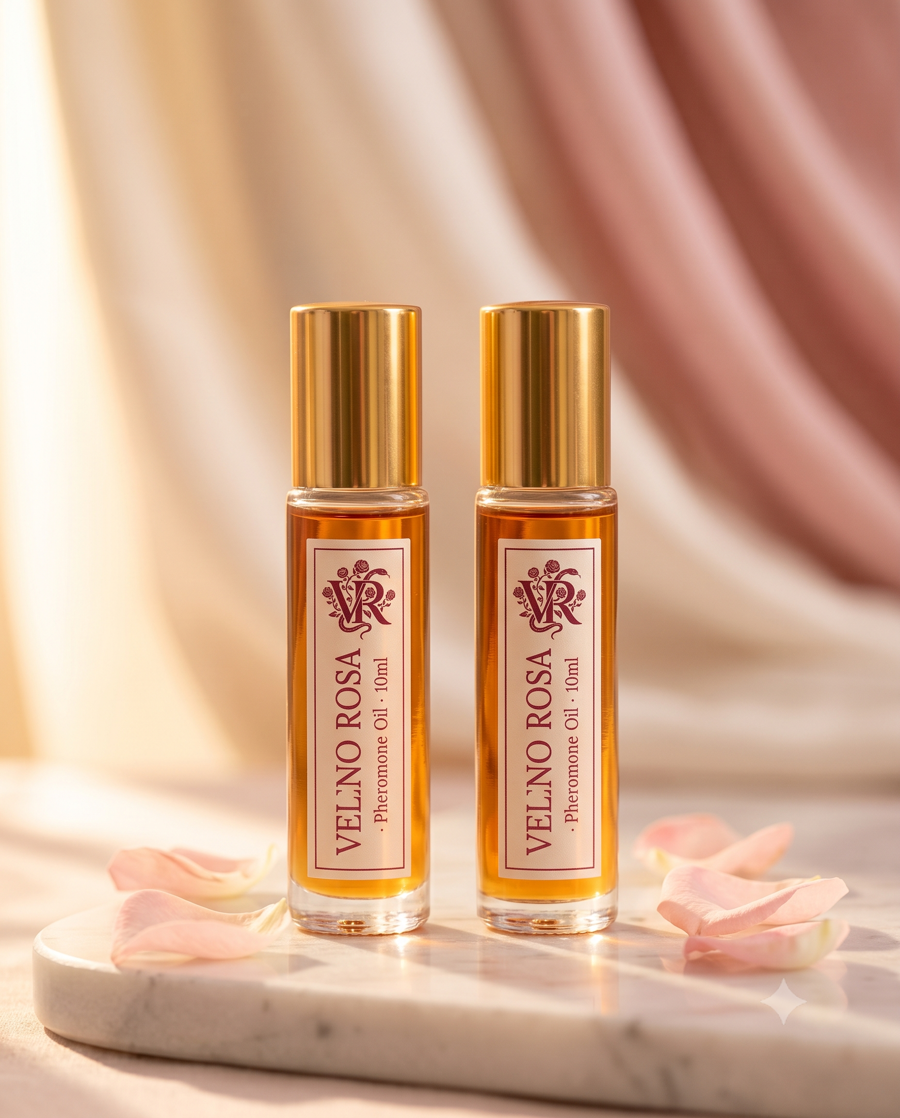 2 flacons — shot bundle sur marbre